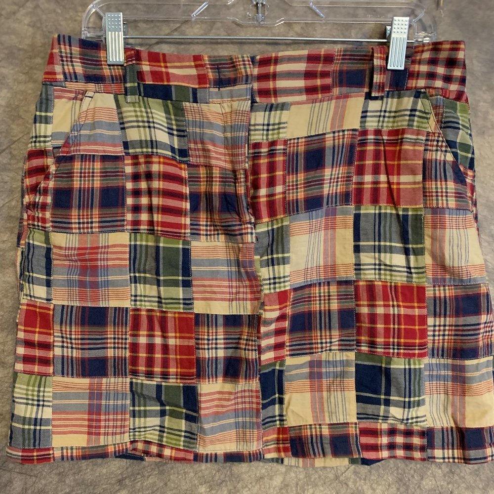 Plaid mini-skirt